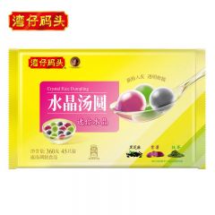 湾仔码头 迷你水晶汤圆组合装 黑芝麻 紫薯 抹茶 360g*6包 约270个