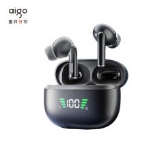爱国者（aigo） TQ17 TWS无线蓝牙运动耳机入耳式ANC主动降噪超长续航适配苹果华为小米手机暗夜黑