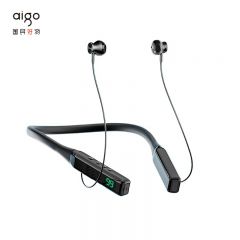 爱国者（aigo） W07蓝牙耳机挂脖式 运动跑步半入耳磁吸大电量超长续航耳机颈挂式 适用于苹果华为小米