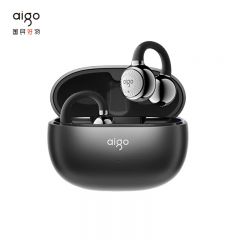 爱国者（aigo） CA05蓝牙耳机骨传导概念耳夹开放式真无线不入耳运动跑步降噪耳麦适配 星空灰