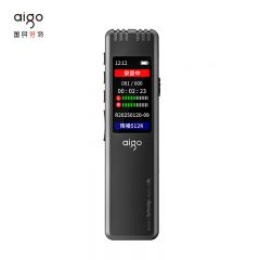 爱国者（aigo） R6577 32G 专业录音设备高清降噪长时录音学习商务会议培训采访录音器MP3播放器 黑