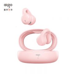 爱国者（aigo） TJ170 TWS蓝牙非骨传导耳夹开放式无线不入耳运动跑步骑行通话耳机 粉