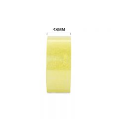 得力（deli）得胜JD553封箱胶带48mm*100y*45μm透明黄6卷/筒12筒/箱 箱