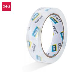 得力(deli) 30130 24mm*30y*50um透明胶带12个/筒透明